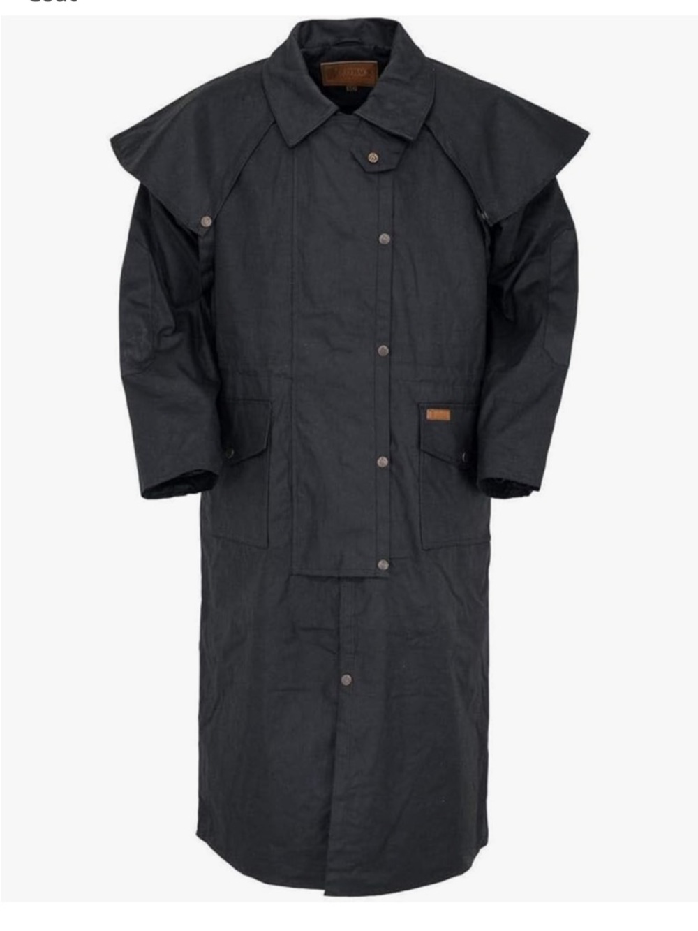 Outback Trading Company Oilskin Duster Coat 2052 Men’s XXL Black READ